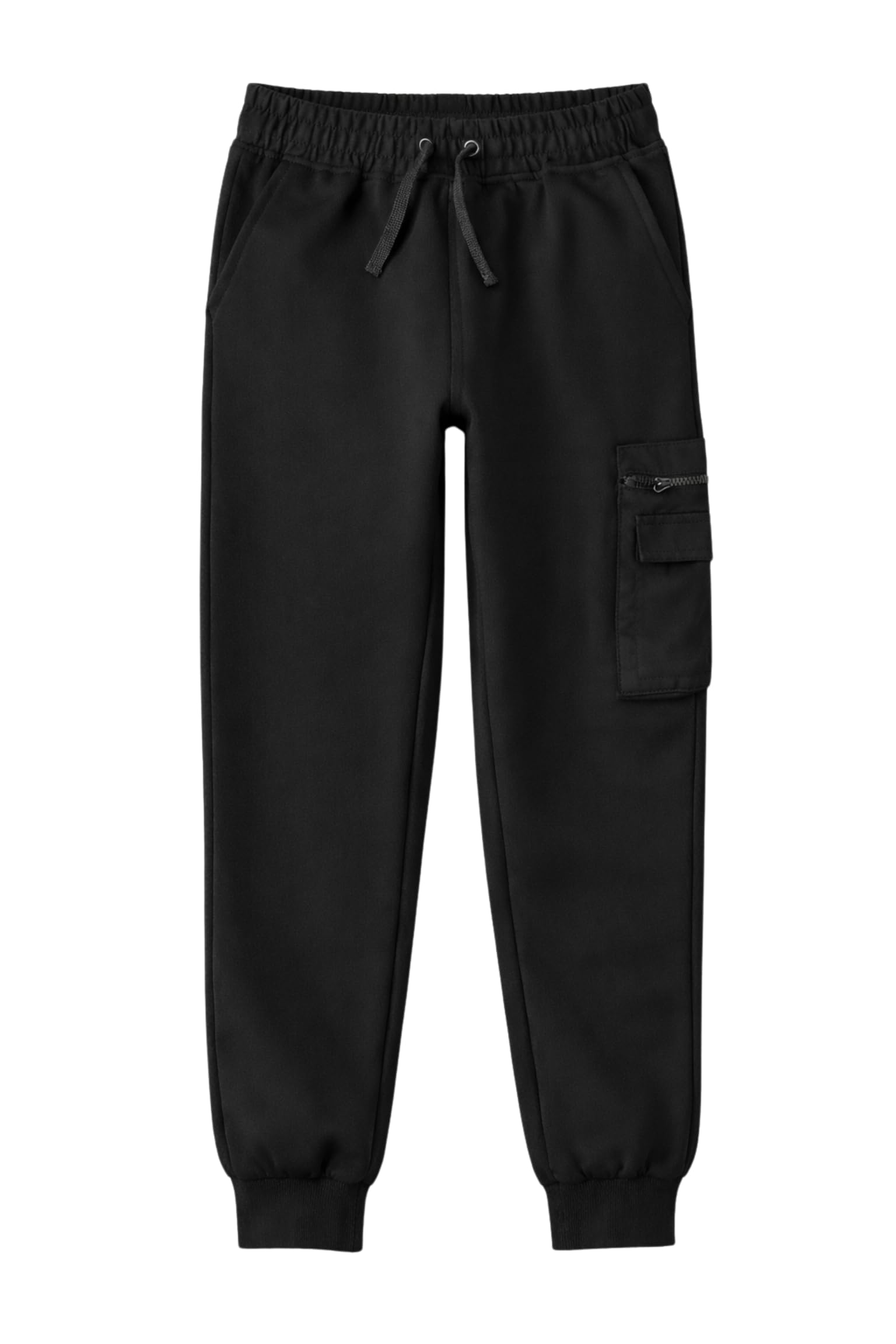 Alan Jones Clothing Boys Solid Cargo Joggers Track Pants-image-22