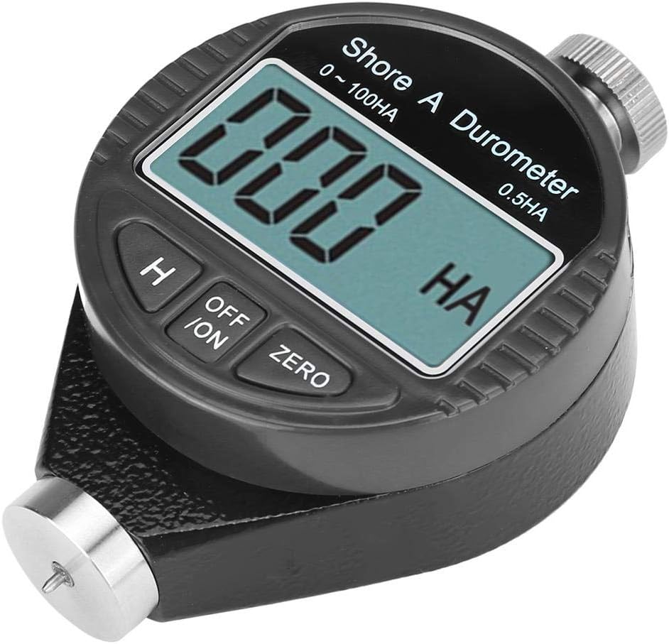 Hardness Tester Meter - 100HD A Durometer Shore Rubber Hardness Testers Digital Durometer Scale LCD Display Meters for Silica Gel Tire Plastic Flooring