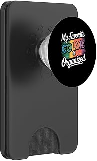 My Favorite Color Is Organized Neat Freak Lover PopSockets PopWallet for MagSafe