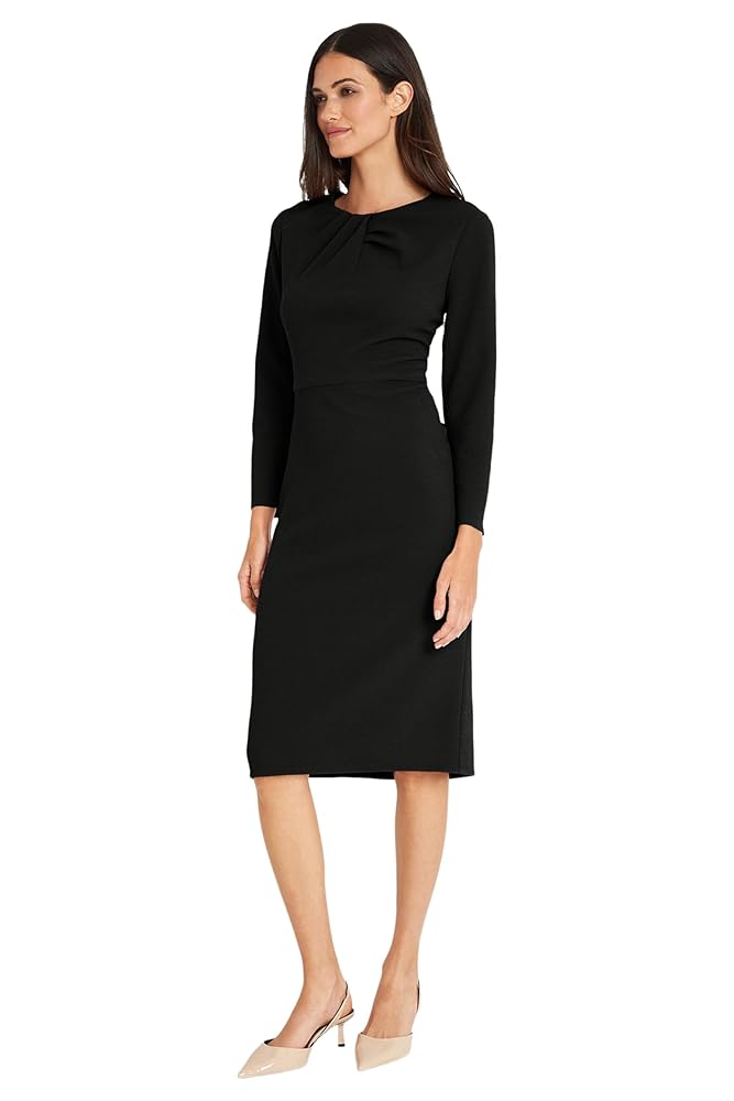 Illusion Dresses For Women Maggy London Split Neck Long Sleeve