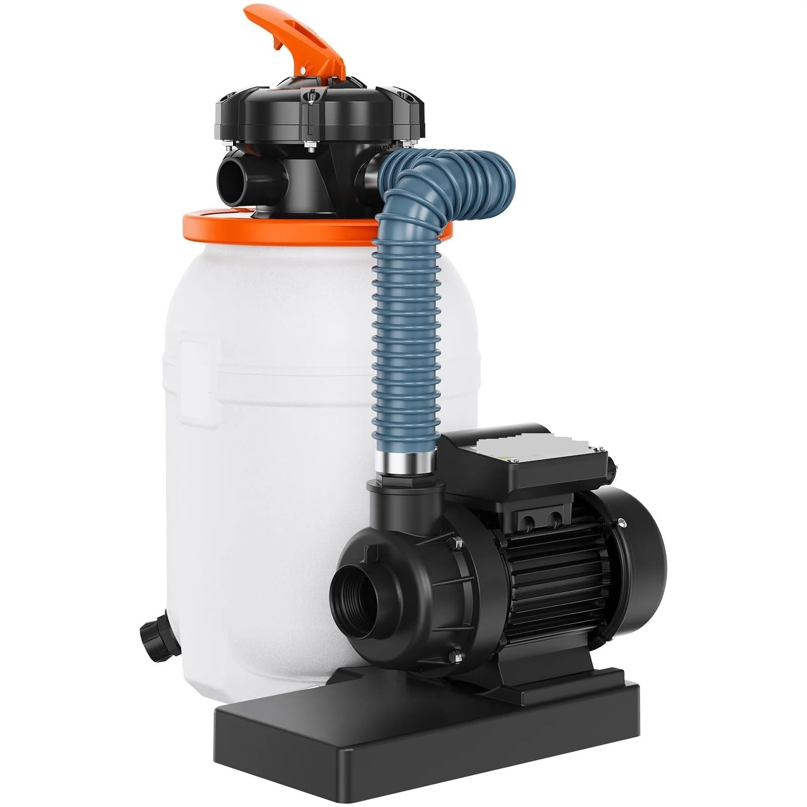 Pompa filtrująca piaskowa do basenów naziemnych 10 cali/12 cali 1585 GPH System pomp basenowych i filtrów Zestaw combo użytku w basenie Łatwe w czyszczeniu(12inch 0.35HP)