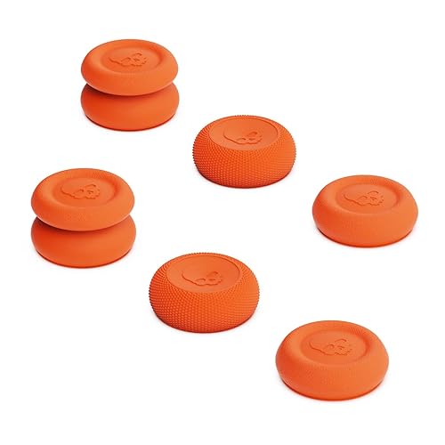 Skull & Co. Skin CQC y FPS - Juego de agarre para el pulgar con tapa analógica para Nintendo Switch Pro Controller y PS4 SlimPro Controller,