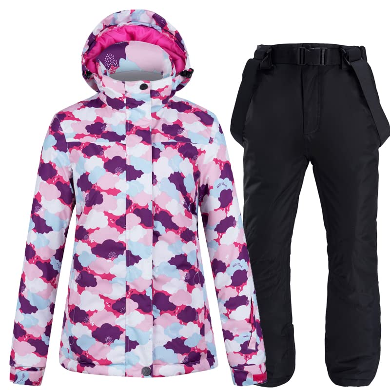 Tute da neve Tute da sci invernali Tuta da sci Donne inverno caldo antivento esterno inverno giacche invernali e pantaloni attrezzatura da sci giacca da snowboard donne Abbigliamento outdoor Tute da s