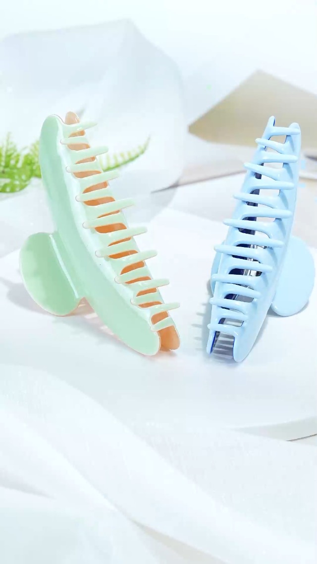 Mesovor Durable Acetate Hair Clips, Two-Tone Color Design