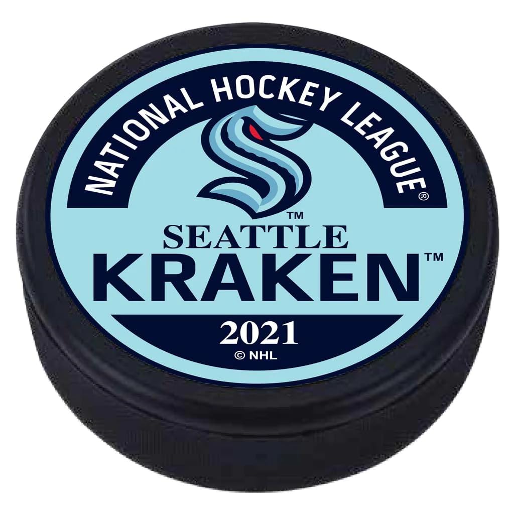 Sports Decor Seattle Kraken Textured Block Puck