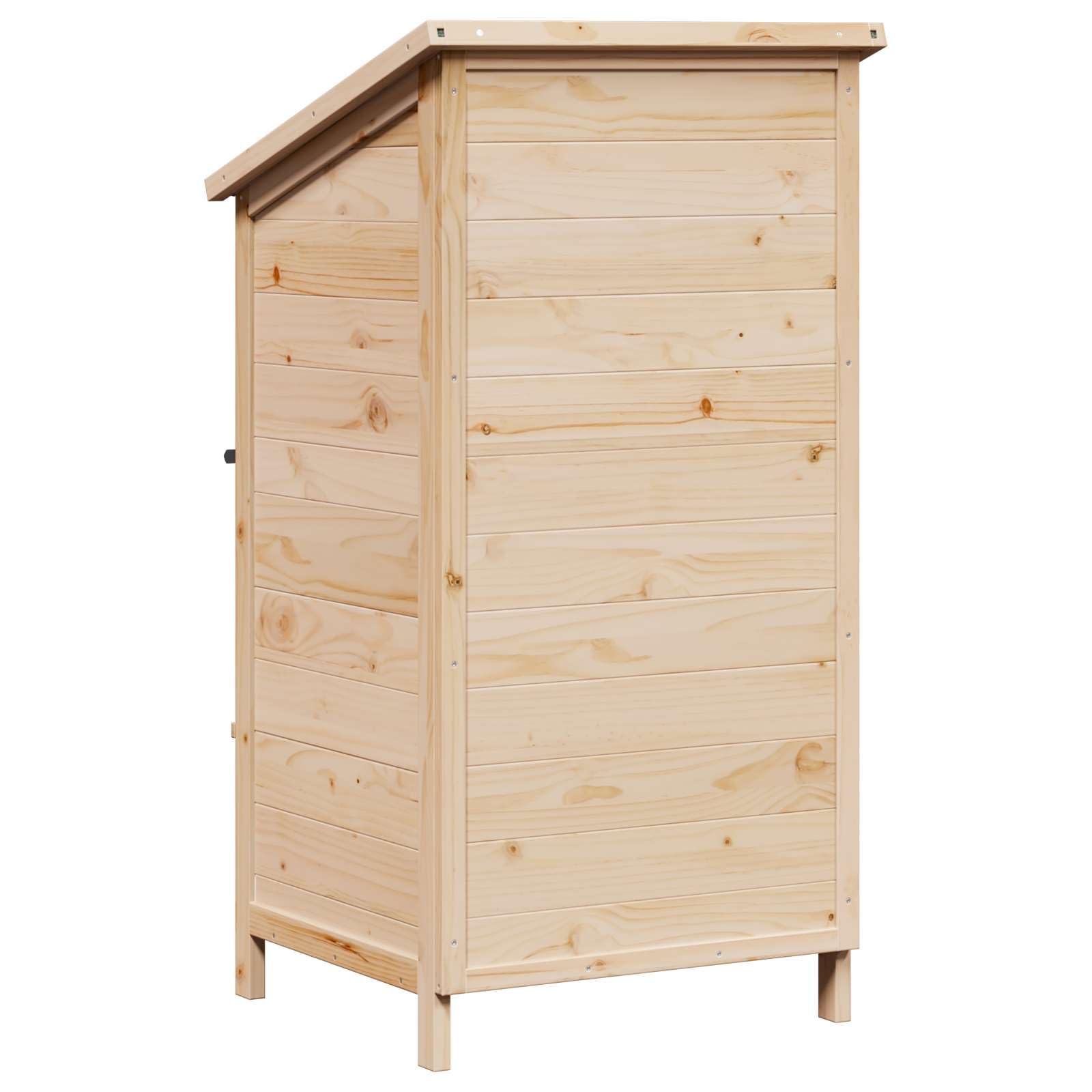 Szopa ogrodowa naturalna 59 x 56 x 113,5 cm lite drewno świerkowe