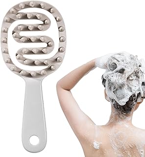 ヘッド用シャンプースクラバー 頭皮洗浄ブラシ シャンプー補助具 - ソフトティース 携帯用コーム - ヘアブラシ マッサージャー 頭皮,男性 女性 家族 家庭用 旅行 アパート バスルーム シャワーで使用