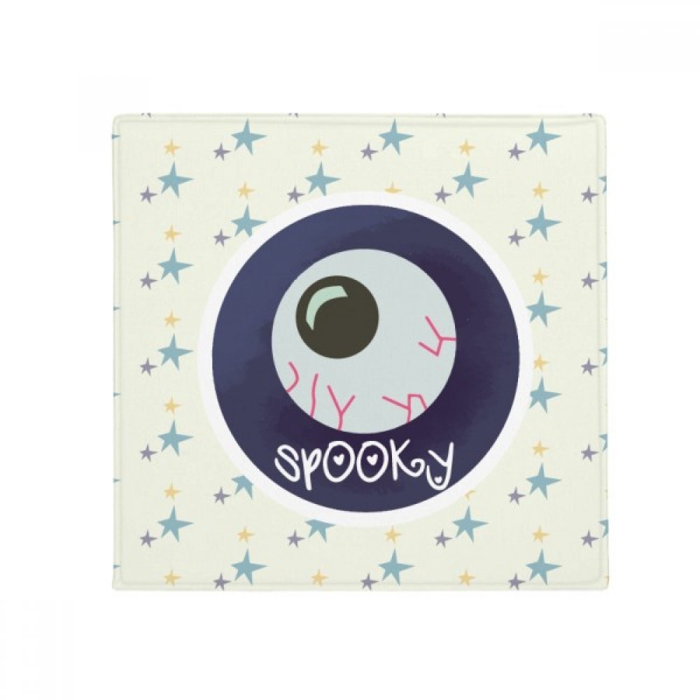 Tapis de sol Halloween œil 50x50cm rond antidérapant pour salon et cuisine