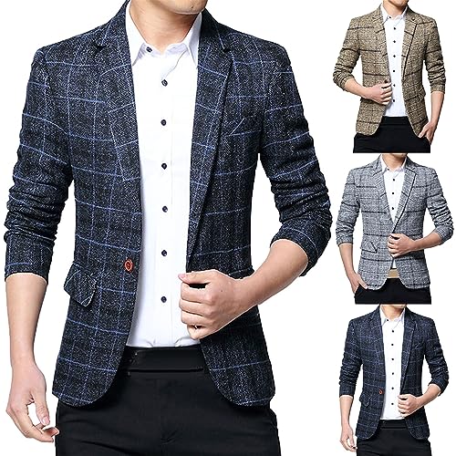 Mens Blazers Western Sport Coats for Mens Lightweight Notch Lapel One Button Business Suit Jackets Casual Sports Coat4