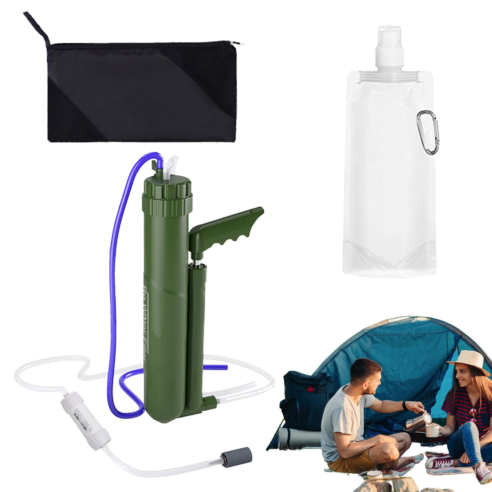 System, Wasserreinigungsgear, System, Outdoor Survival Water Filter | Compact Water Cleaner Device, Camping Water Filter, für Camping