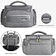 DOMISO SLR DSLR Kameratasche Wasserdicht Fototasche Schutztasche für Spiegelreflexkamera Systemkamera Kompaktkamera Canon Sony, Grau