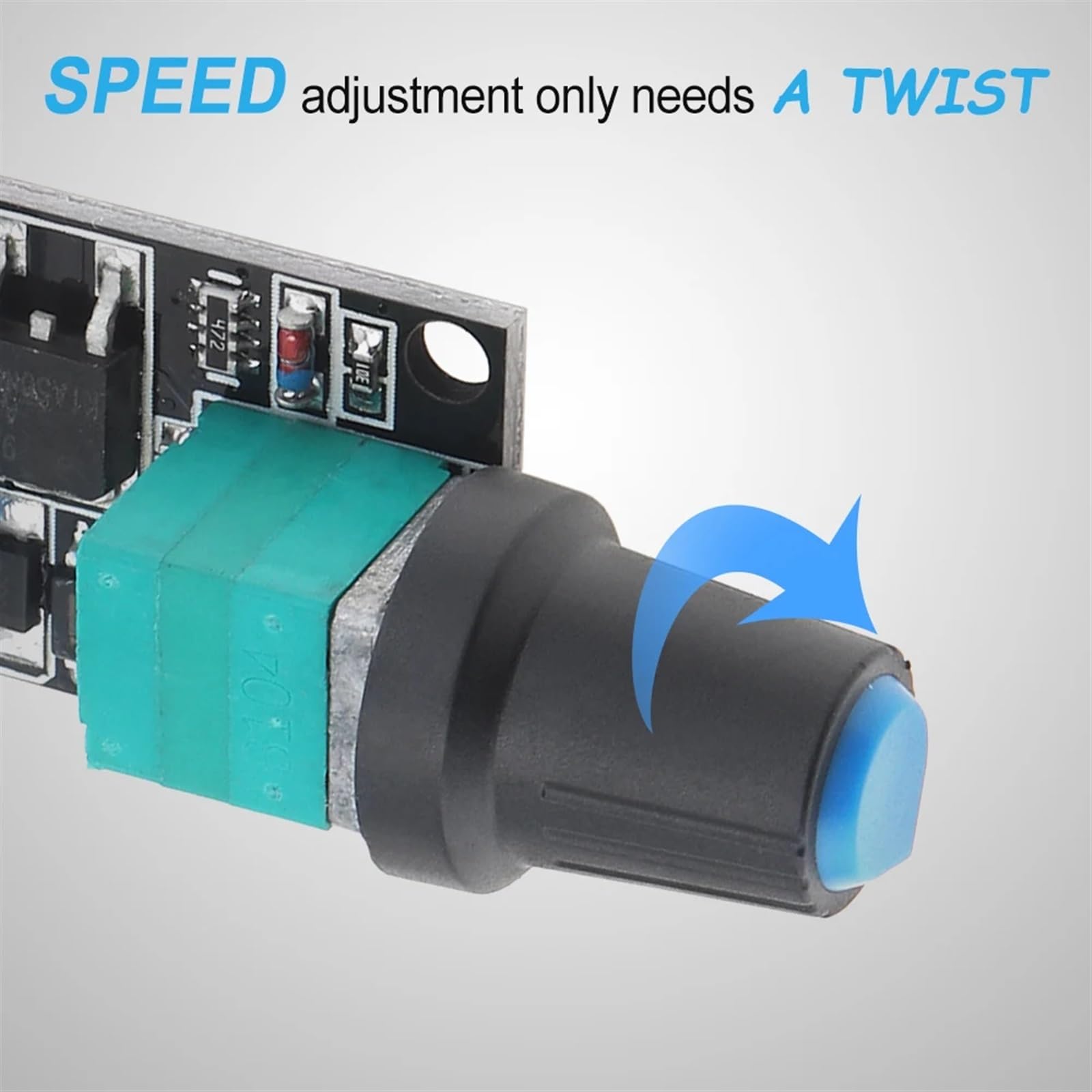 10A Spannungsregler 5-16V PWM DC Motor Drehzahlregler Stufenloser Drehzahlregler LED Dimmer Leistungsregler Motorregler