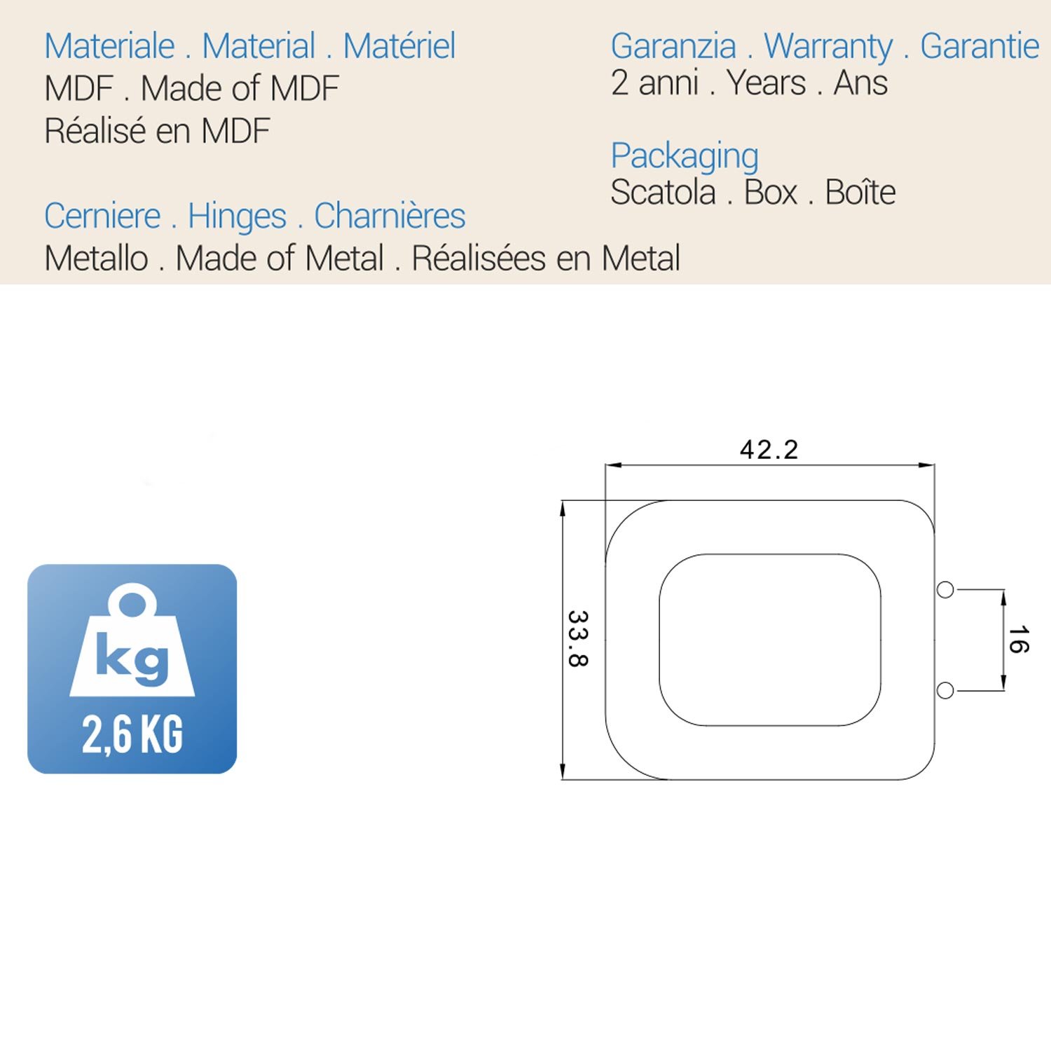 METAFORM Abattant WC Siège de Toilette Blanc Mod. Conca Fit