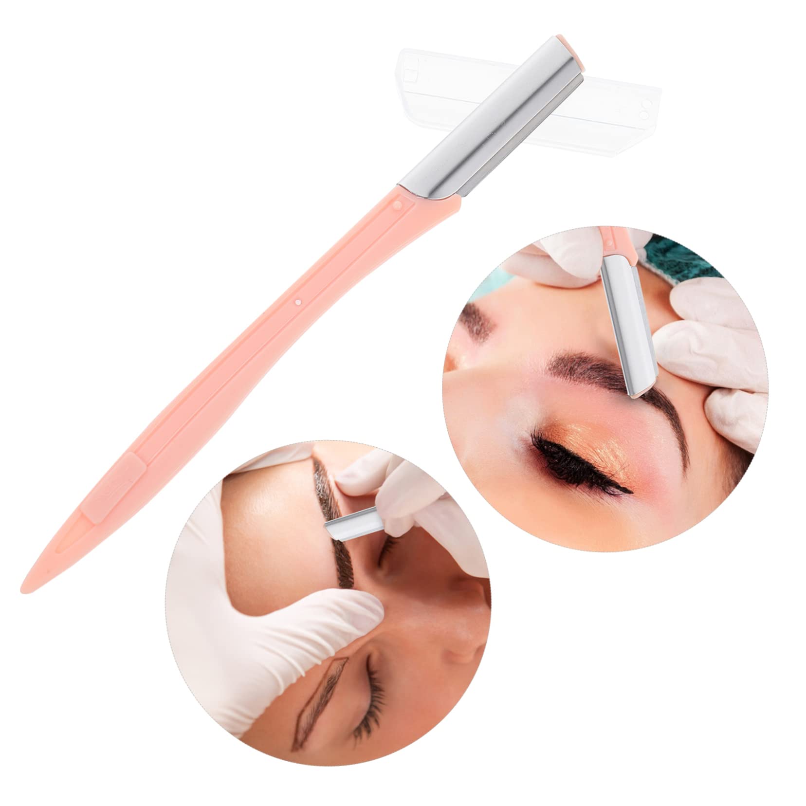 Baluue 9stücke Augenbrauen Trimmer Mit Kunststoffgriff Pinke Rasierer Für Leicht Und Tragbar Entfernen Unerwünschter Gesichtsbehaarung Für Präzises Augenbrauenstyling