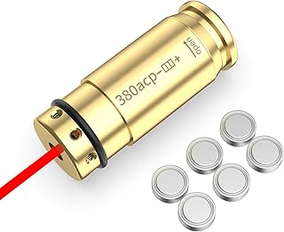 .380acp Bore Sight Laser Sight Red Dot Boresighter with Batteries - Tipfun