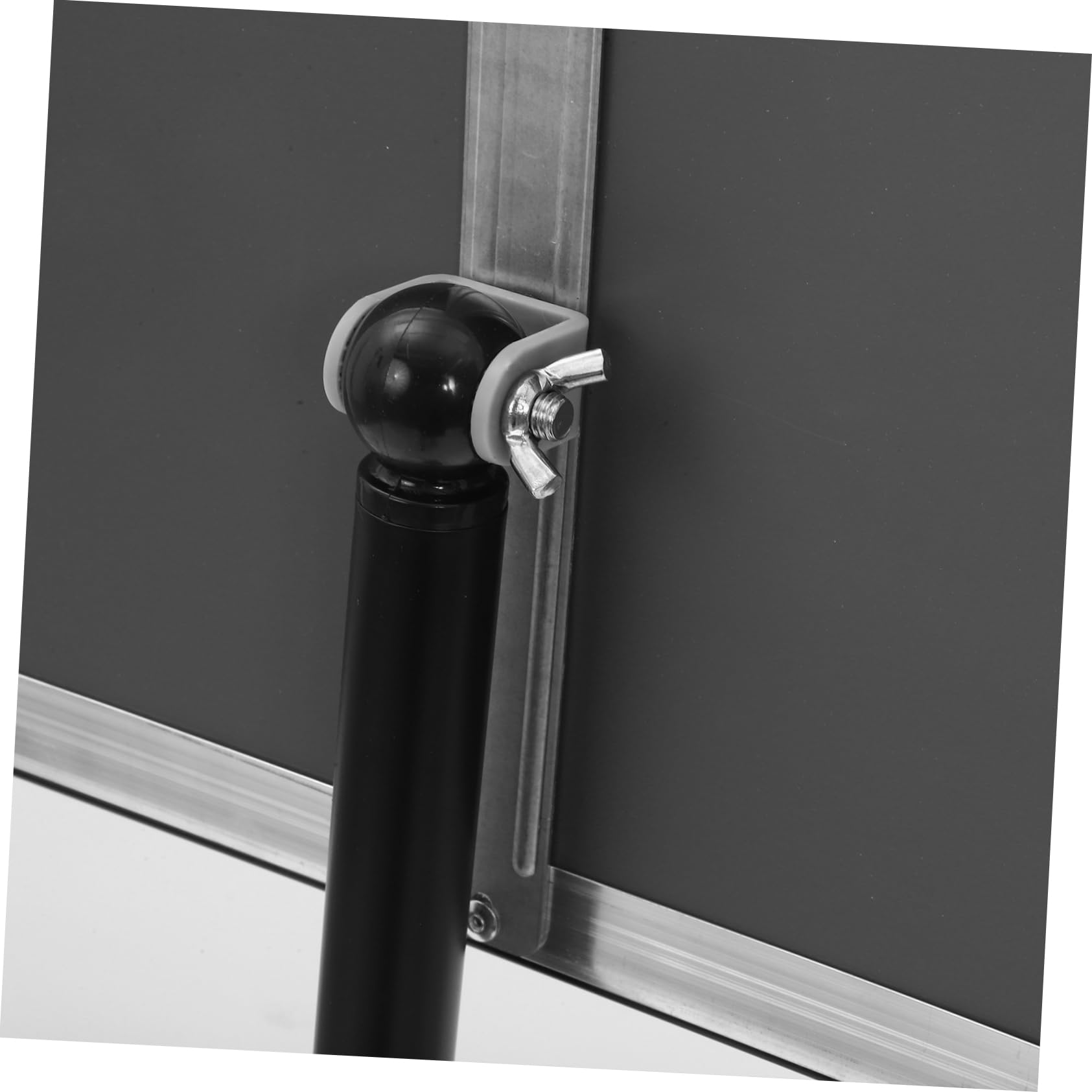 Soporte para Carteles de Suelo A4 Negro de Acero Inoxidable | Estructura Simple, Instalación Fácil, Portátil, Acabado en Pp, Formato Comercial