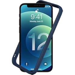 RhinoShield Funda Bumper Compatible con [iPhone 12/12 Pro] | CrashGuard NX - Carcasa con Tecnología de Absorción de Golpes - Resistente a Impactos de más de 3.5 Metros - Azul Marino