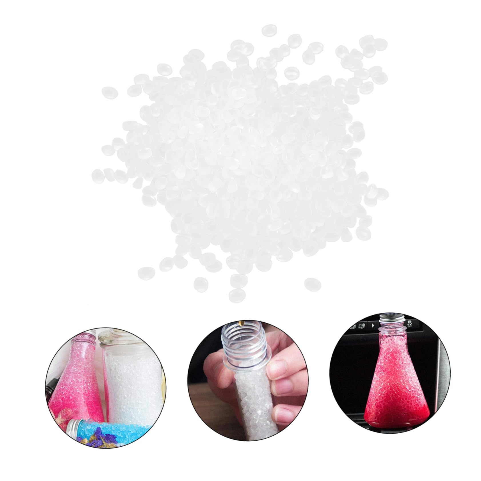 Perle Eva senza Profumo 1 Sacchetto Bianco per Fai da Te | Effetto Decorativo, Buona Flessibilità, Si Abbina a Vetro, Formato Sfuso