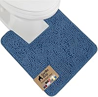 Vista 48 de GORILLA GRIP Alfombra de Baño 44x26, Chenilla Suave Absorbente, Tapetes de Microfibra de Secado Rápido, Respaldo de Goma Lavables Alfombras de Ducha