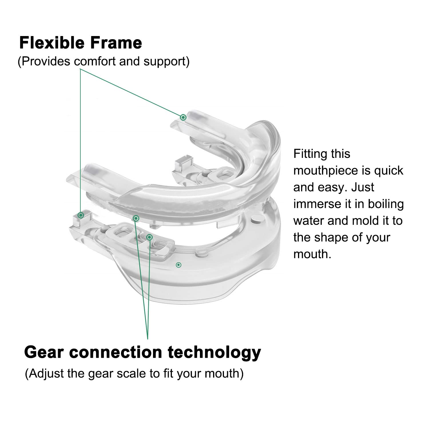 anti-snore device snoring solution mouthpiece anti-snoring mouth guard for men and women sleep-ma11