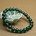Dyed Green Agate Gemstone 8mm Ball Beads Stretch Bracelet 7 Inch