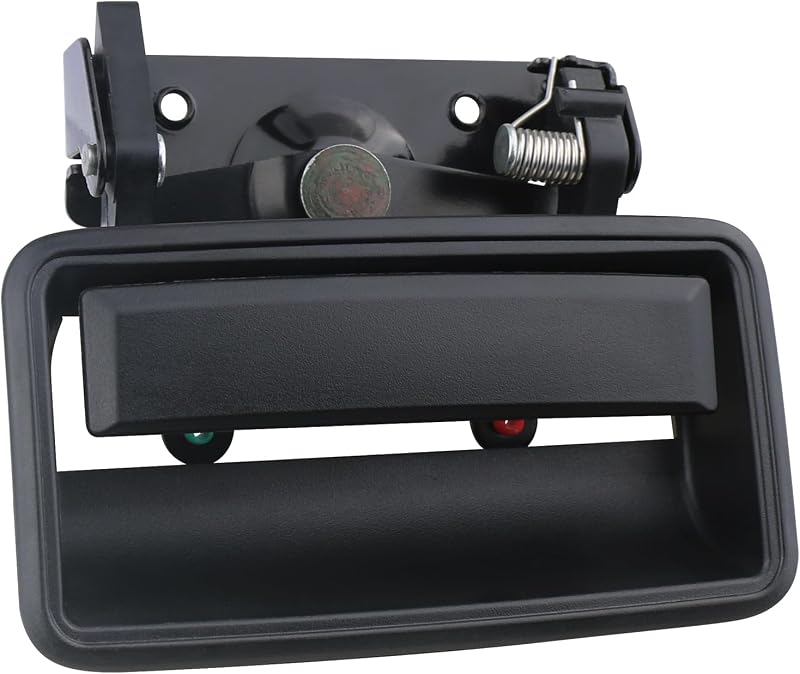 Maçaneta metálica da tampa traseira APPERFiT com fechadura e moldura preta para Chevrolet/GMC C/K 1500, 2500 e 3500 1988–2000 – Kit