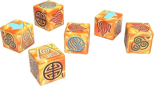 Miniatura 4 de Avatar The Last Airbender - Juego de dados prémium | Dados coleccionables D6 con estuche de lata personalizada | Dados de 6 lados con licencia