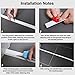 BIENKA Shower Tray Sealing Strip Silicone Shower Threshold Water Strip Dam Self Adhesive Waterproof Barrier Wet and Dry Separation (Color : Clear, Size : 2m/78 inch)