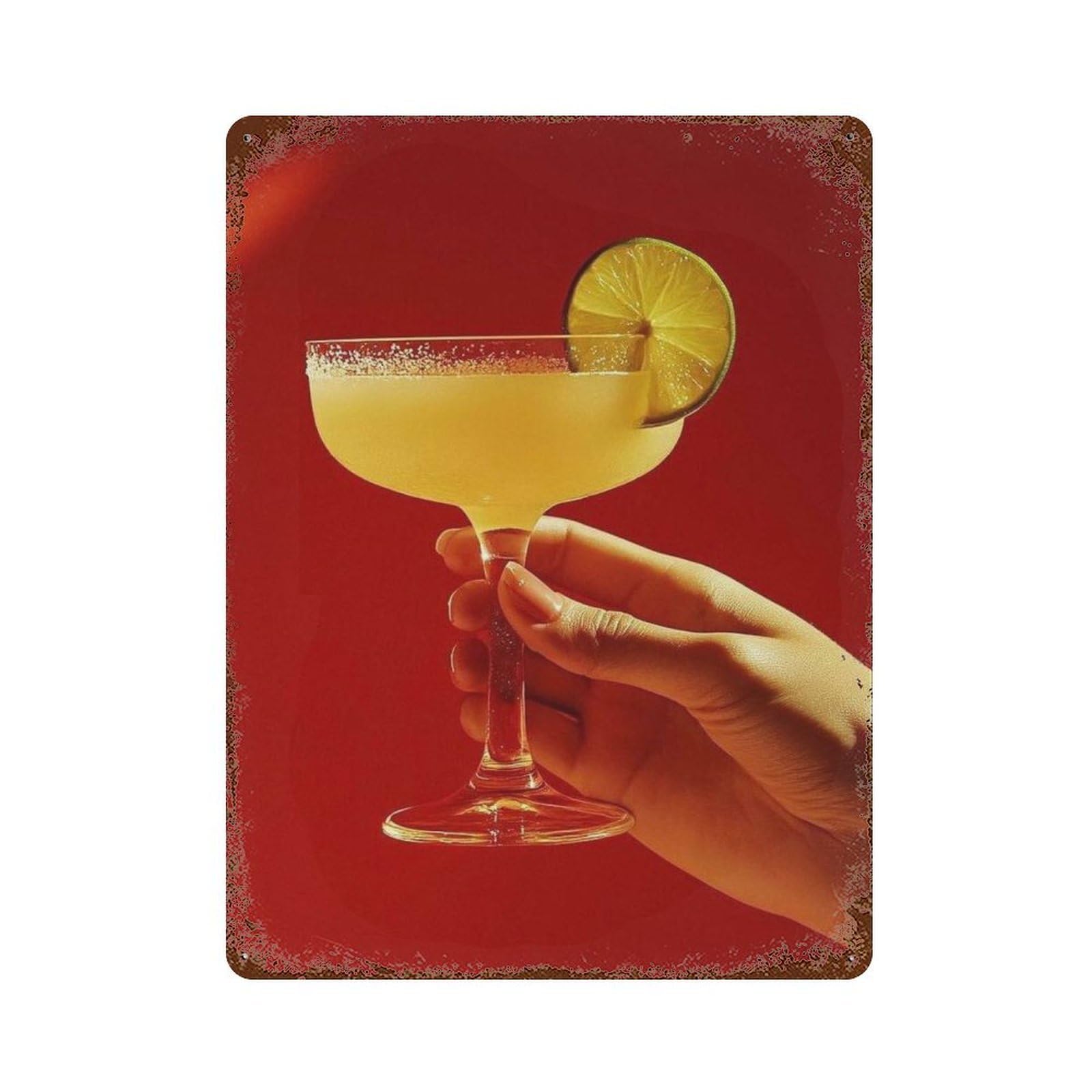 xiaoxiaoshen Margarita, Photography Prints Wall Decor Art Metal Tin Poster Modern Home Decor Art Home Bar Shop Decorations Vintage Sign 40x30cm