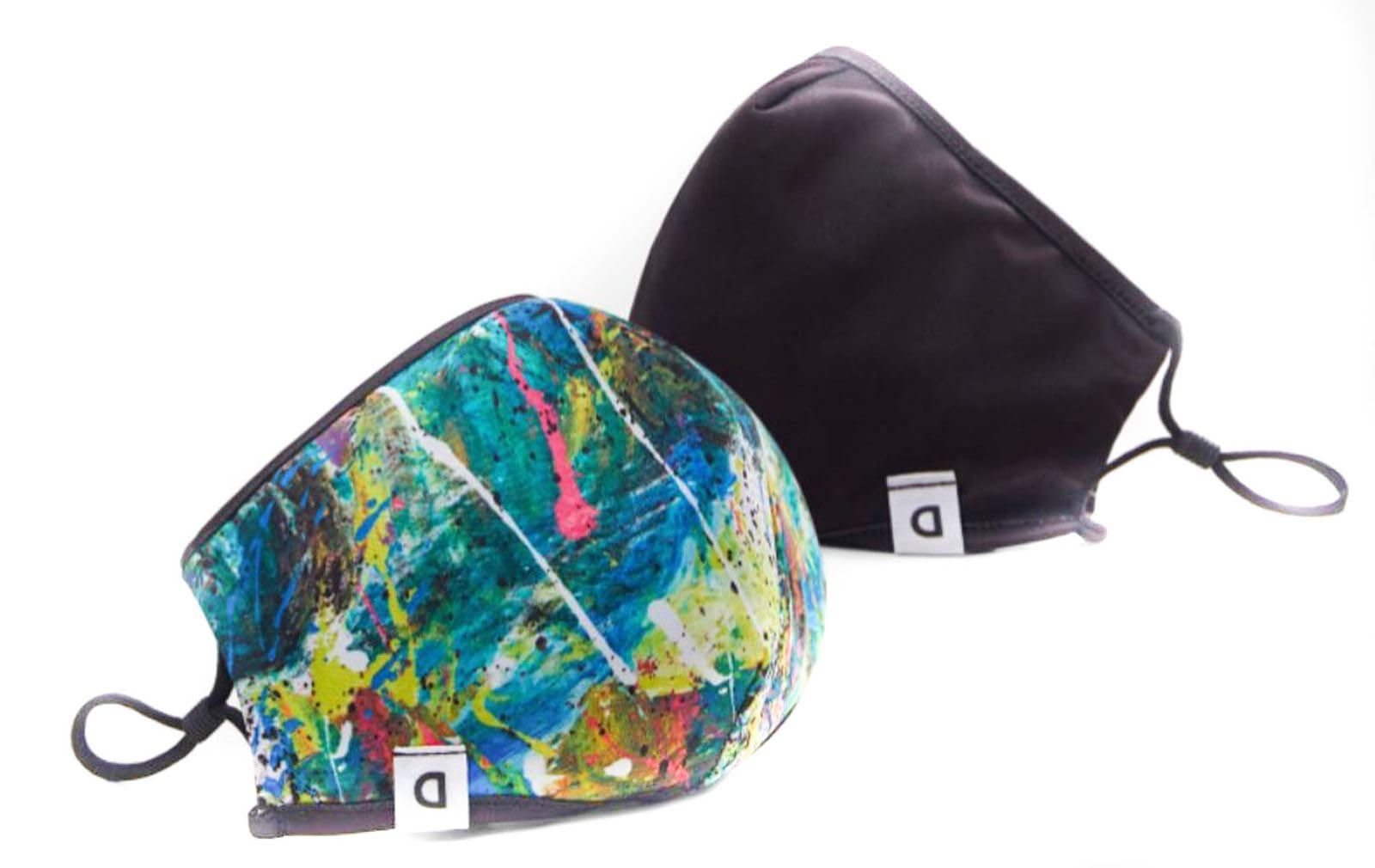 Desigual Unisex Yellow Face Mask Splatter Print 20Waoa03