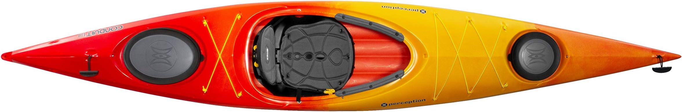 Perception Kayaks Conduit 13 | Sit Inside Kayak | Recreational Kayak with Front and Rear Storage | 13' |