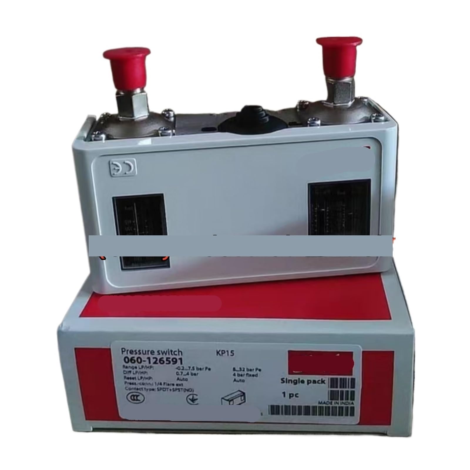 Pressostat KP15 Danfoss 060-126591 double pour régulation de pression de réfrigération