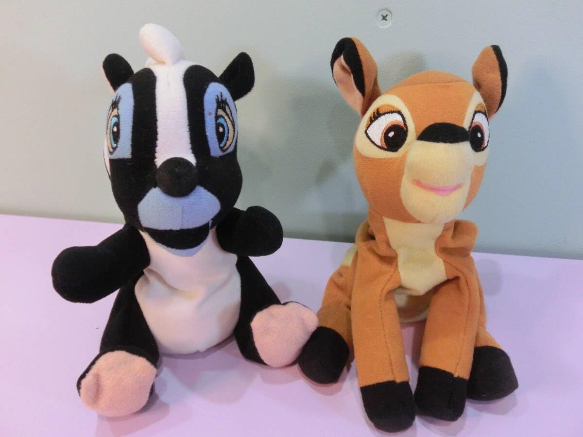 Amazon.co.jp: バンビ＆フラワービンテージ ビーンバッグぬいぐるみ 