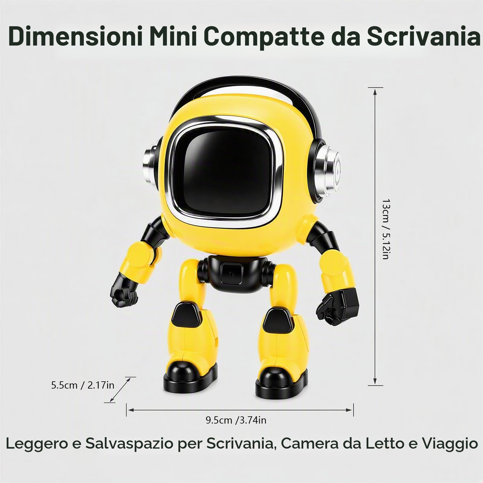 Robot AI Interattivo, Compagno Ricaricabile con 37 Lingue