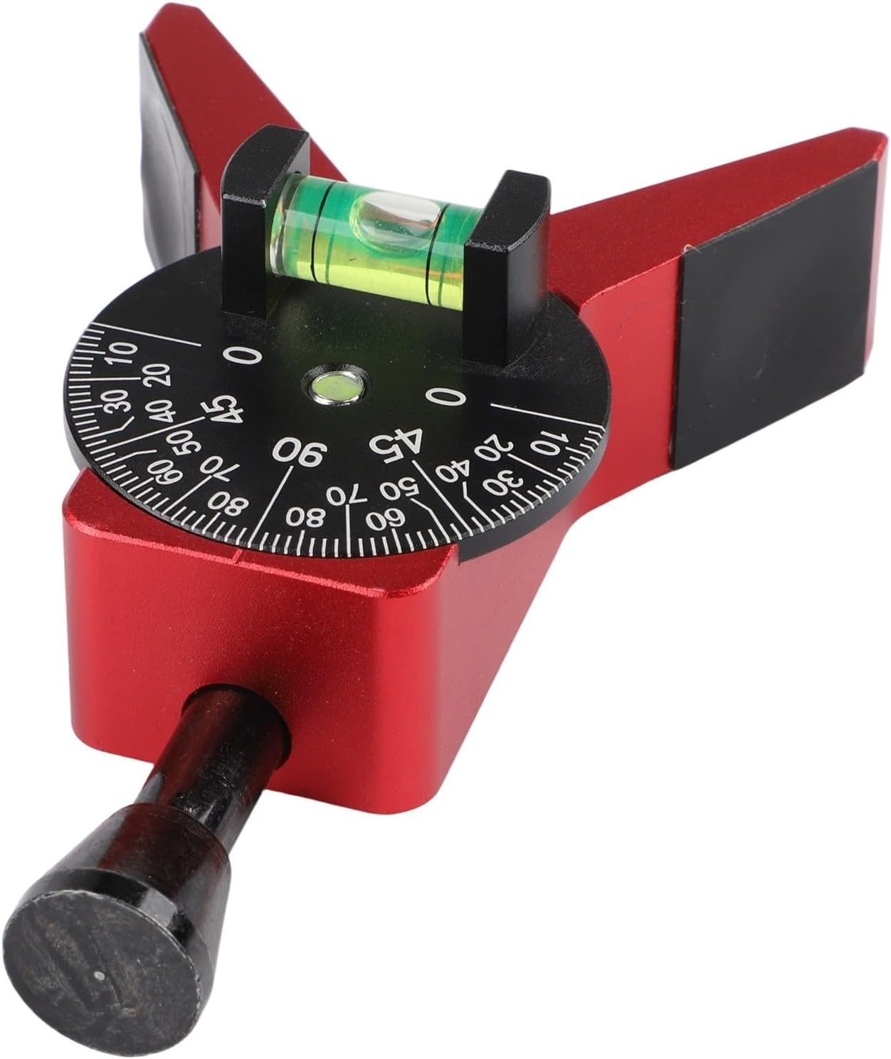 Pipe Center Finder Tool with Adjustable Bubble Protractor, Magnetic Y-Shaped Aluminum Pipe Alignment Gauge for 1-1/2" to 6" Pipes