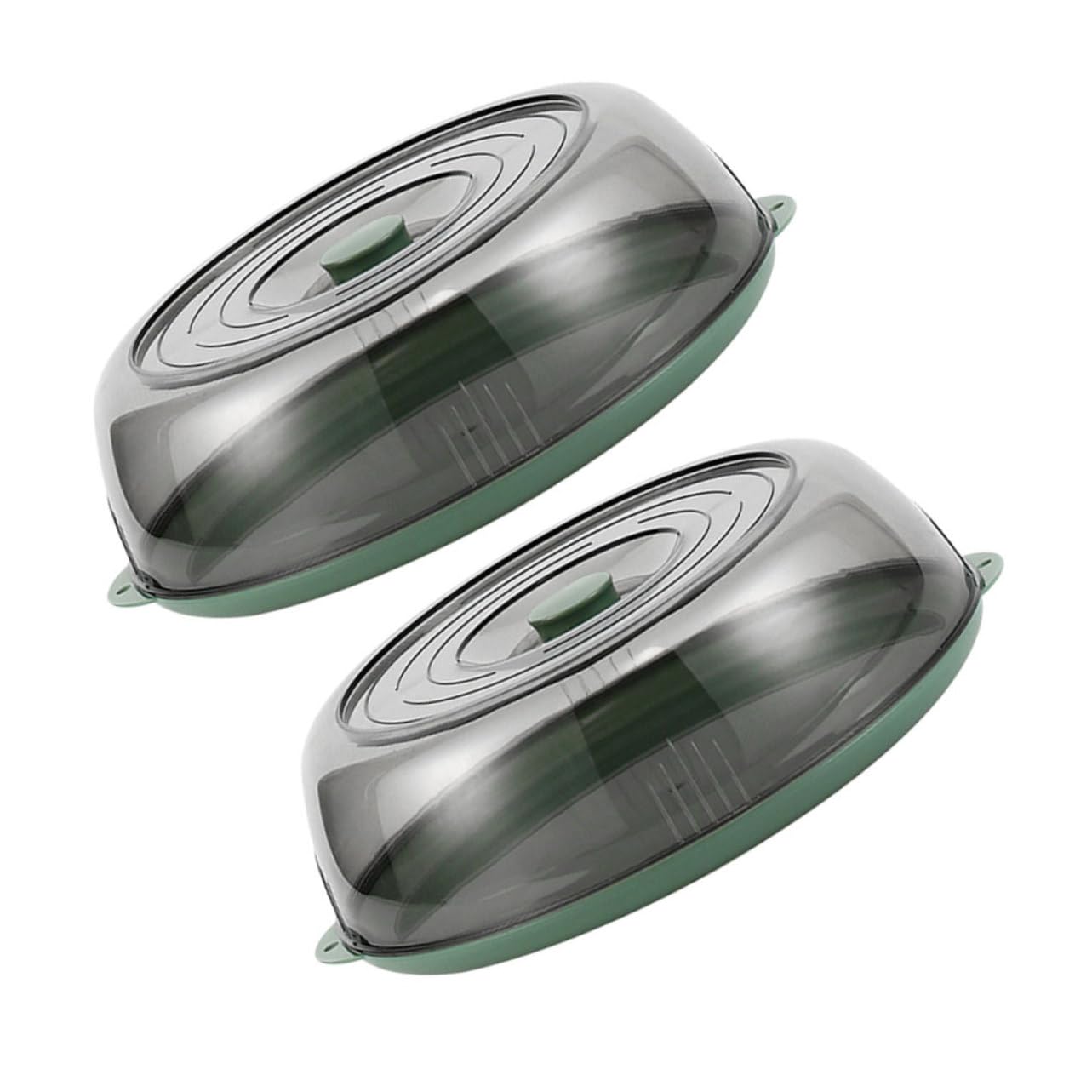 NAMOARLY 1Set Heat Preservation Food Cover Transparent Dish Cover for Kitchen Use Dust Protection Green Practical Food Storage for Home Restaurant and More