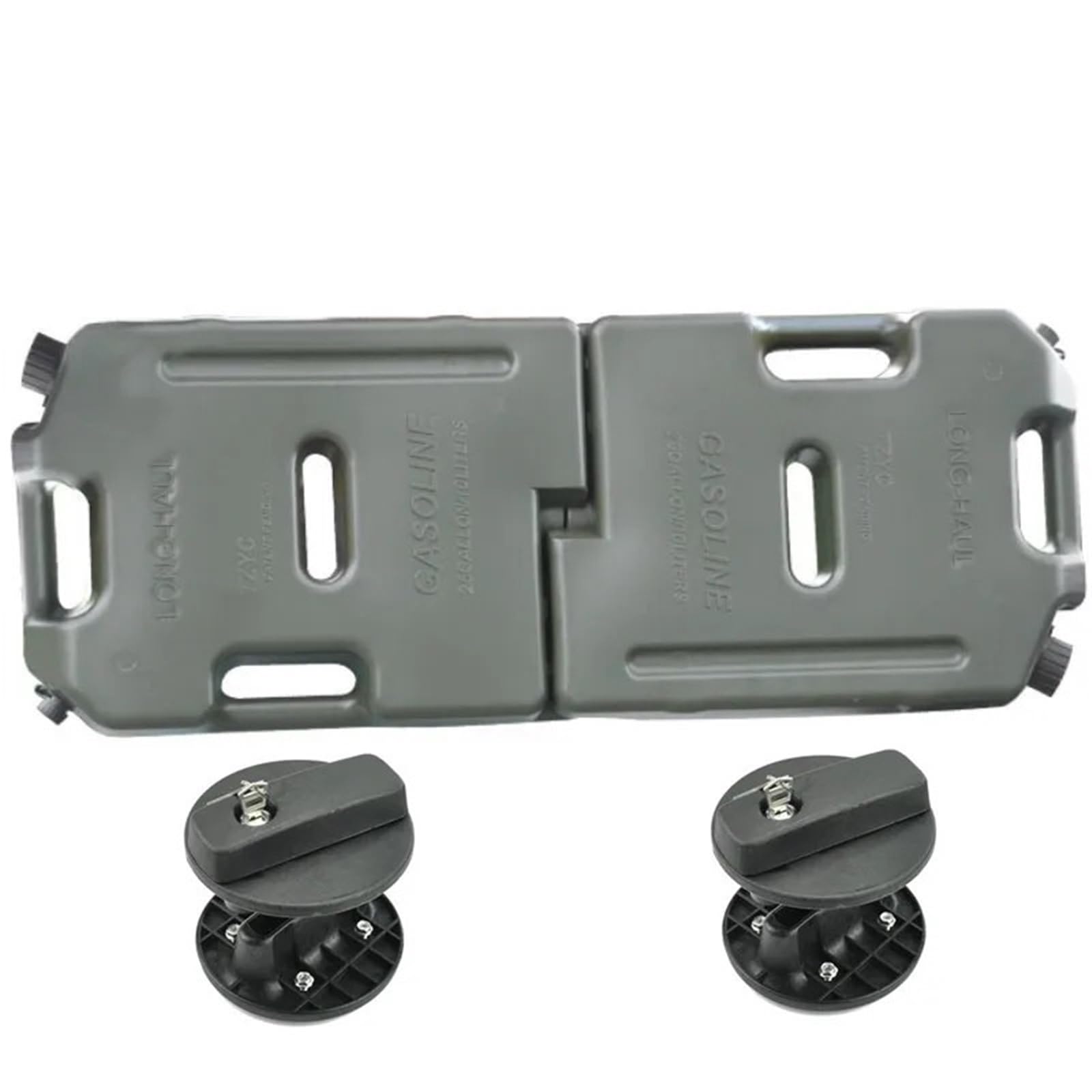 Tanica Benzina Tanica per Carburante Diesel con Giunto Diviso da 10 Litri, tanica giuntabile, per Contenitore per Olio di Ricambio Taniche Carburante(2 Green with 2 Lock)