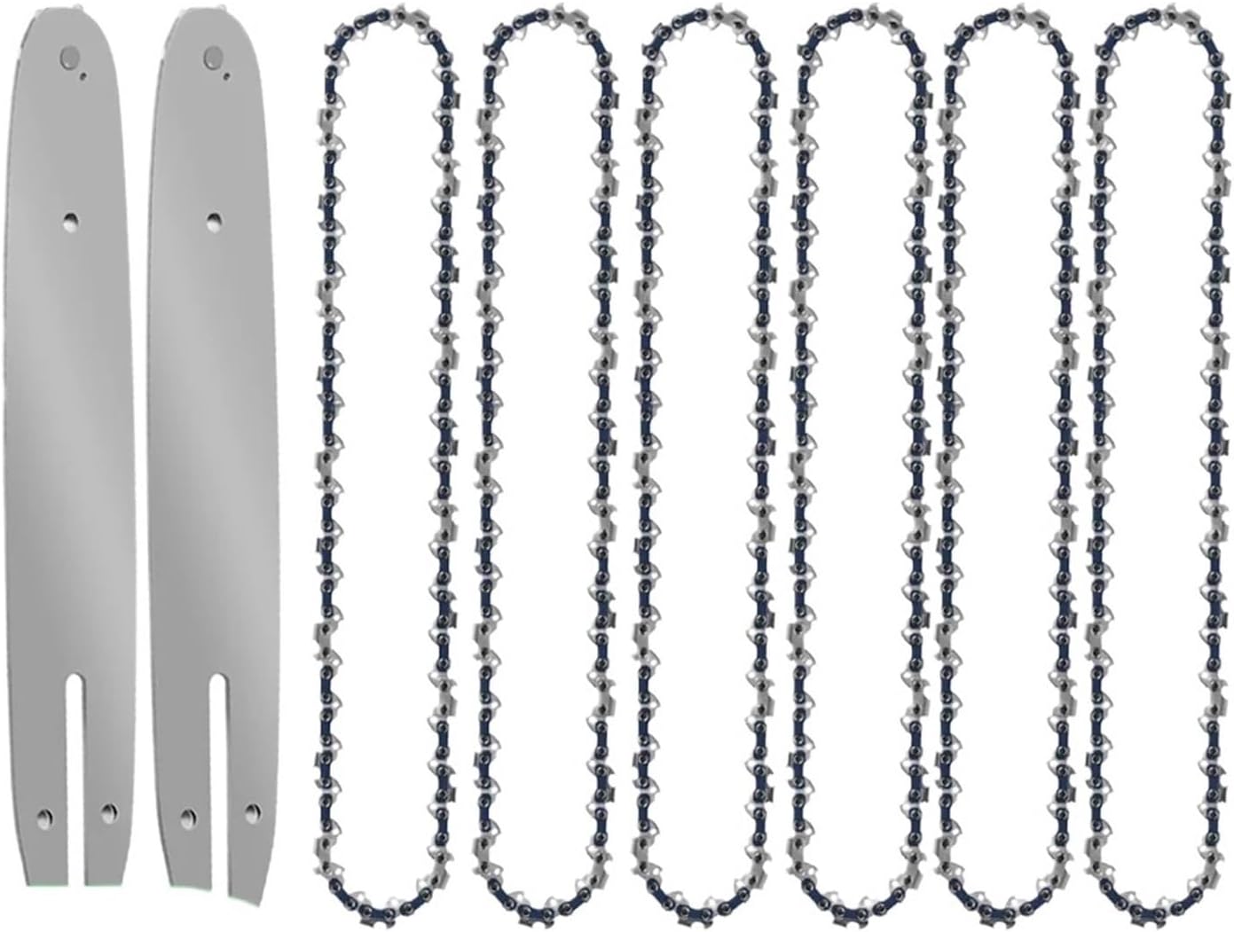 Durable 12 Inch Brushless Chainsaw Upgrade Kit 45 DL Chain Guide Bar with 3/8" Low Profile Pitch 0.050" Center Tooth Thickness(12-inch Set4)