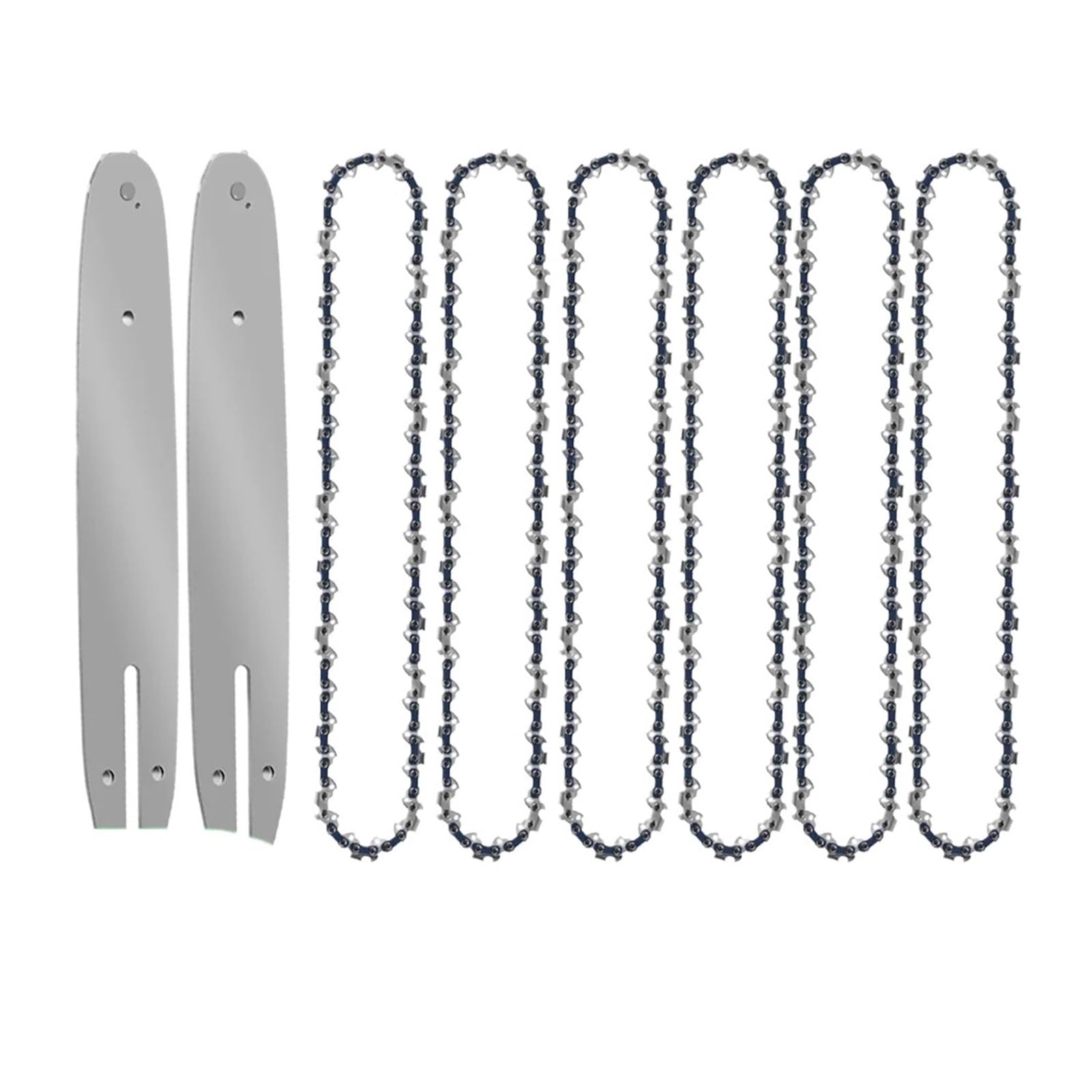 Kit de actualización for motosierra sin escobillas de 12 pulgadas, duradero, barra guía de cadena 45 DL con paso de perfil bajo de 3/8", grosor de diente central de 0,050"(12-inch Set7)