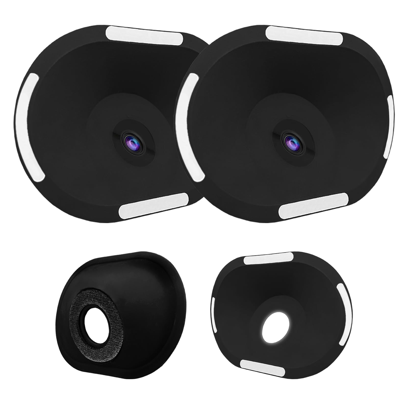 CERCGVEL Angled Window Mount Compatible with Girafit Window Camera W150/W550s, Self-Adhesive Mount, Windows/Door Bracket Holder, Soft Silicone Adjustable Angle Tilt, Easy & Quick Install (2 Pack)
