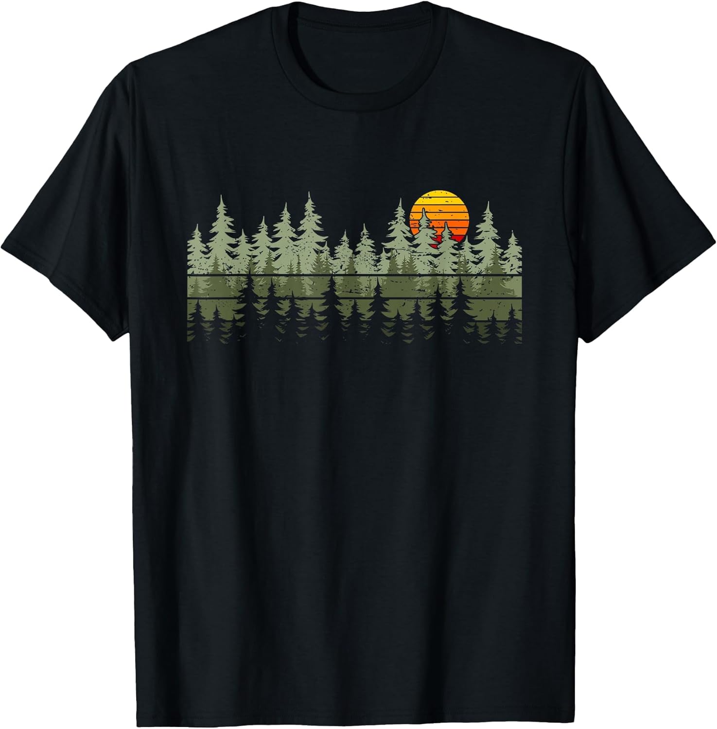 Trees Wildlife Nature Vintage Forest T-Shirt