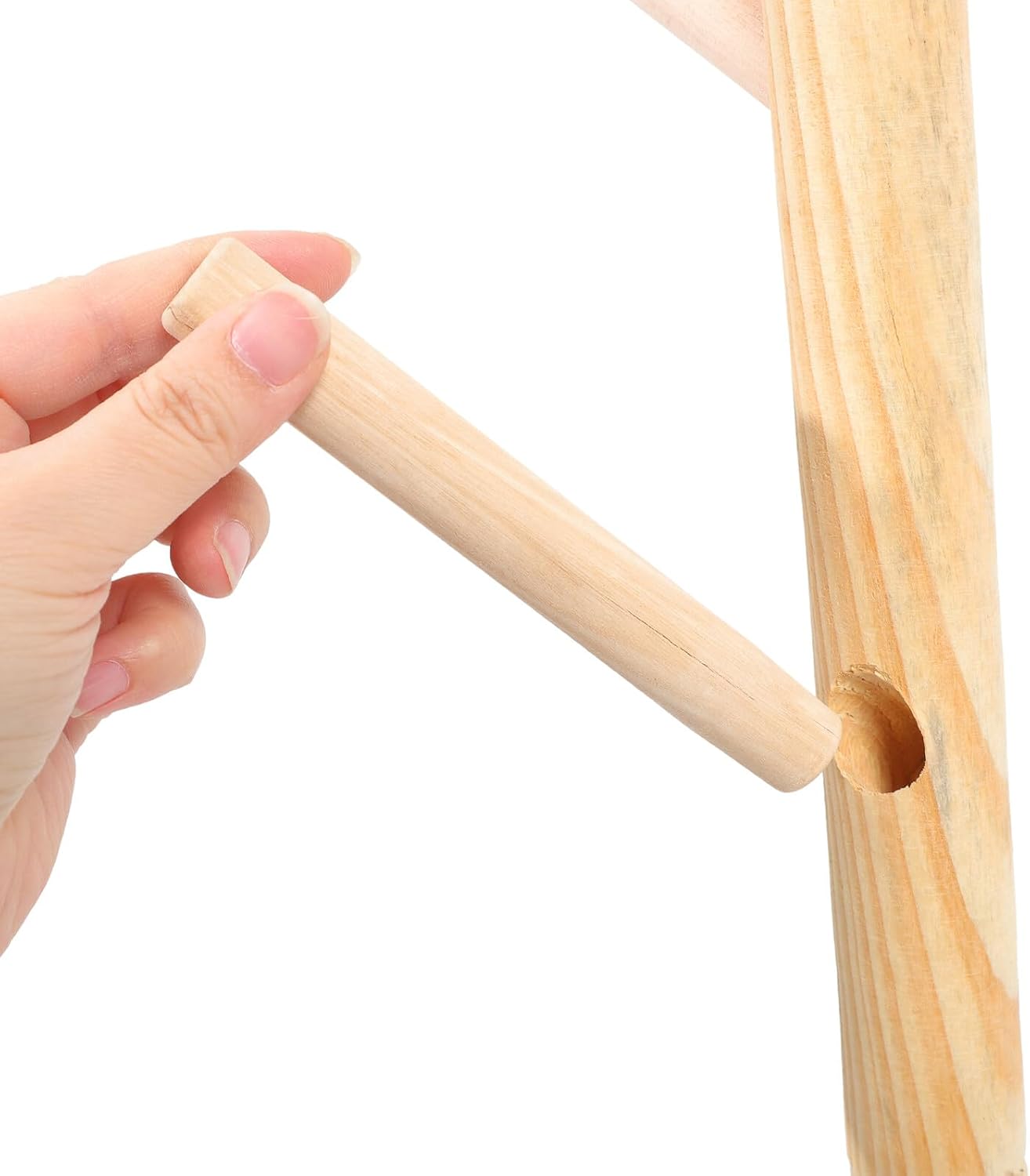 NUOBESTY Premium Wooden Coat Rack Stand with Artificial Branches Stylish Freestanding Clothes Hanger for Bedroom and Entryway Eco-friendly Material Easy to Assemble and Use