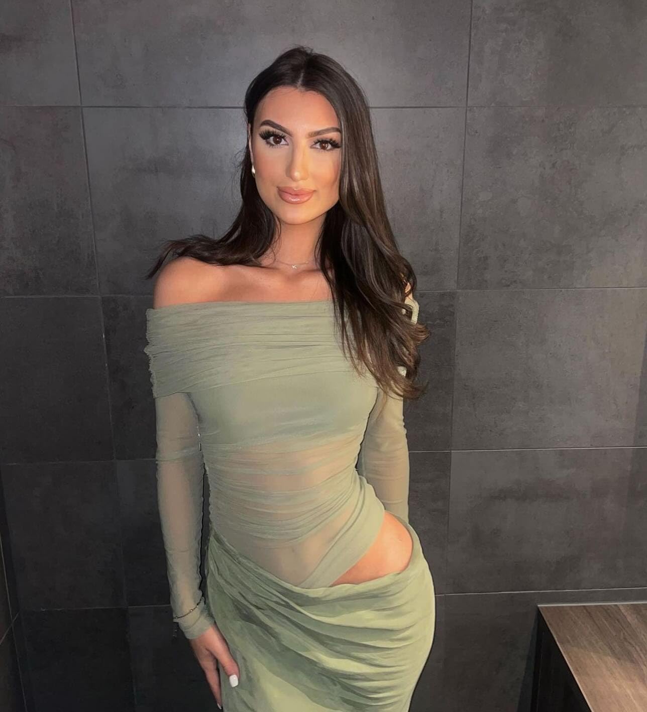 Women's Sheer Mesh Off Shoulder Maxi Dress Y2K Bodycon Gown for Club Party Wedding Evening Outfits - Image 3