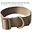Aolamegs Tactical Gun Sling,Adjustable Rifle Sling 1.25 Nylon Strap with D Ring Loop for Hunting (2Pack) Khaki