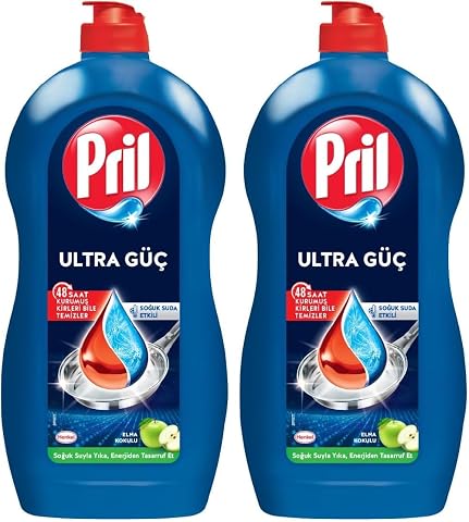 Pril Elde Yıkama Sıvı Bulaşık Deterjanı 1350g Amasya Elması, Amasya Elması 1.35kg 2li paket