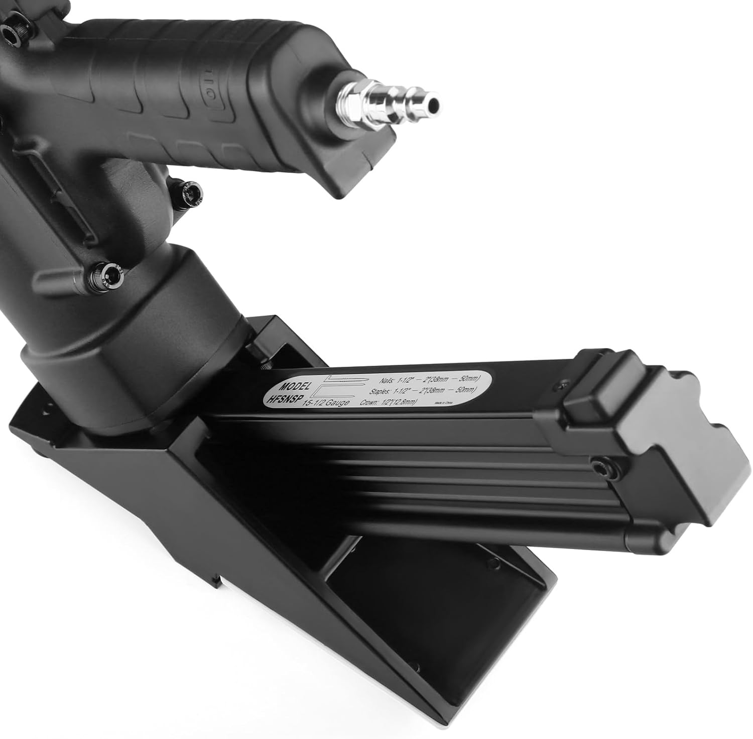 Close-up of hex keys stored on the tool's handle