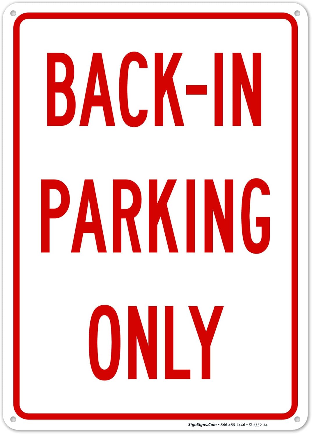 Amazon.com : Lilyanaen New Metal Sign Aluminum Sign Back in Parking ...