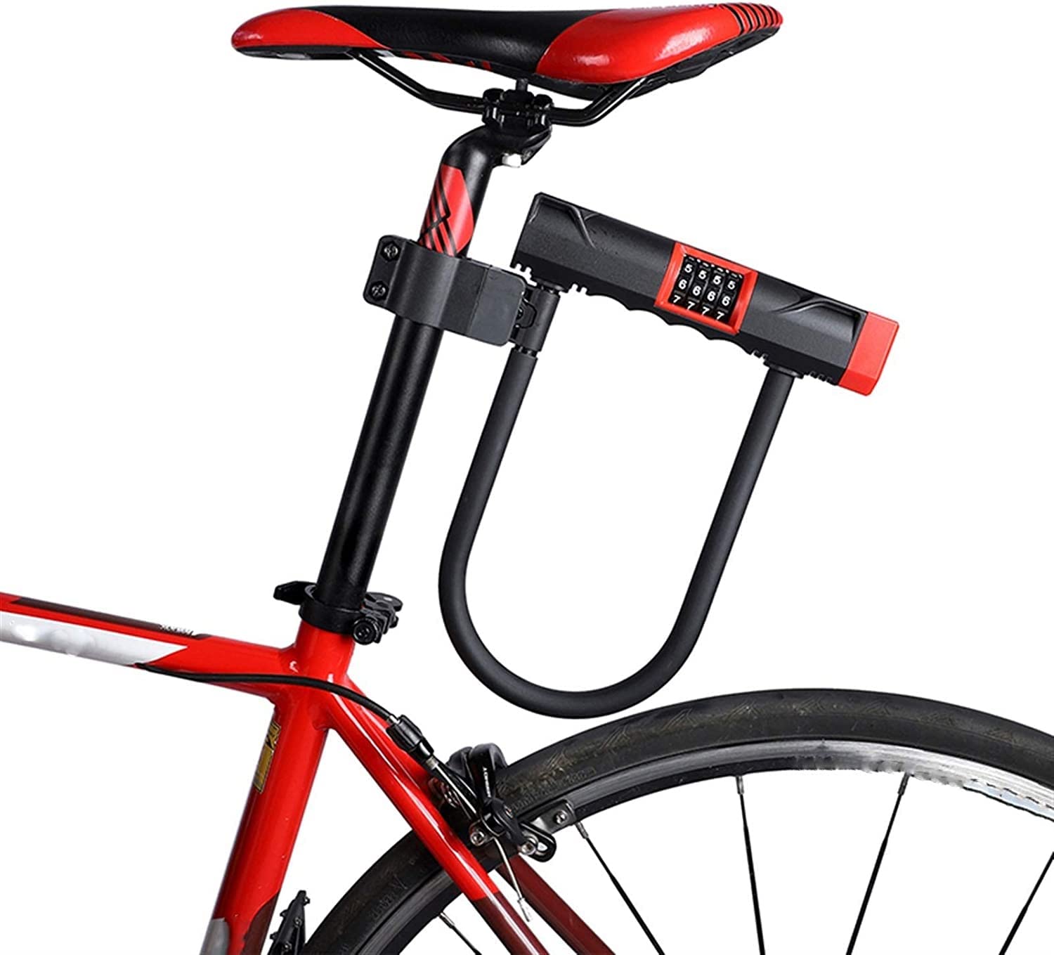 Lucchetto a U per Bicicletta, codice Password, Lucchetto a U per Bicicletta, antifurto, per Bici da Strada, Moto, Lucchetto a U per Bicicletta, Lucchetto a U per Bicicletta, Sicurezza in Acc