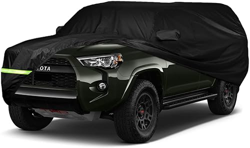 YIXIN Fundas impermeables para automóvil 4Runner CRV RAV4 fundas 190T ajuste al cliente correa 100 impermeable resistente al viento y cremallera de