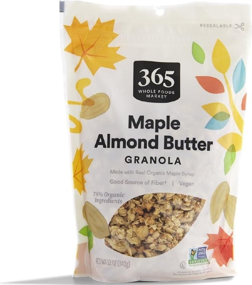 365 by Whole Foods Market, Maple & Almond Butter Granola, 12 Ounce